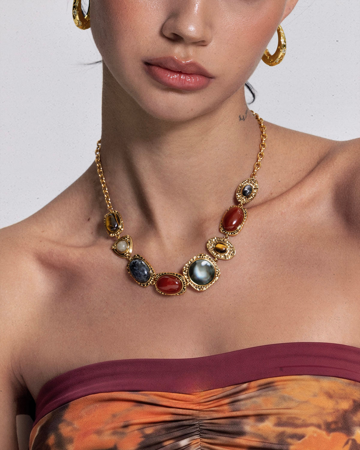 Athena Necklace in Gold