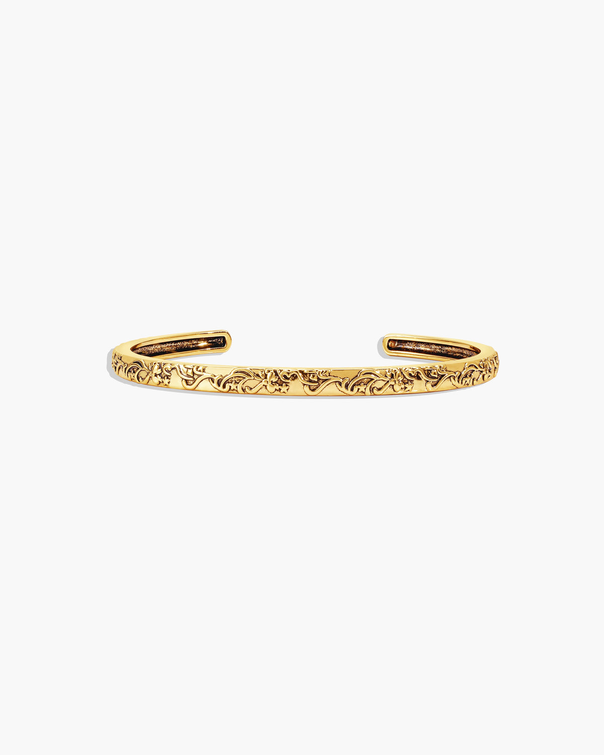Orchid Stacking Bangle Set in Silver