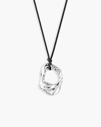 Liquid Shell Cord Necklace in Gold
