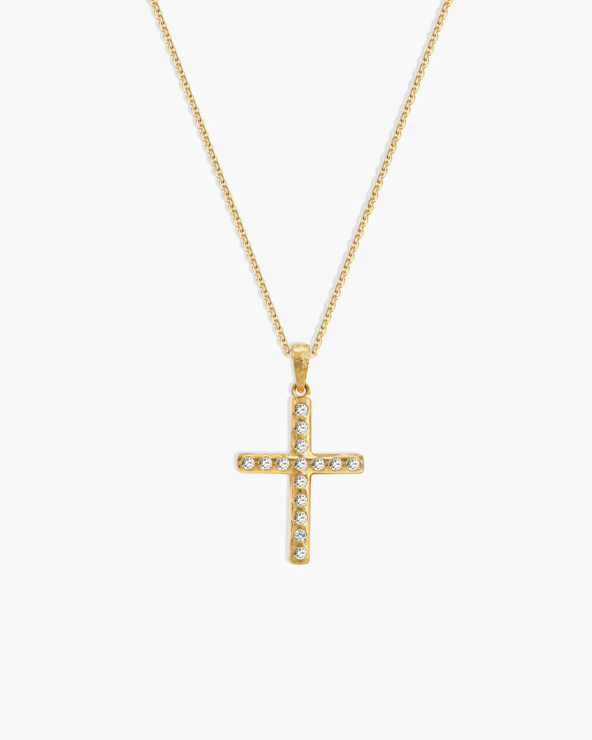 Pavé Cross Necklace