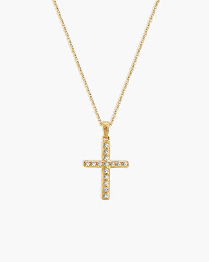 Pavé Cross Necklace