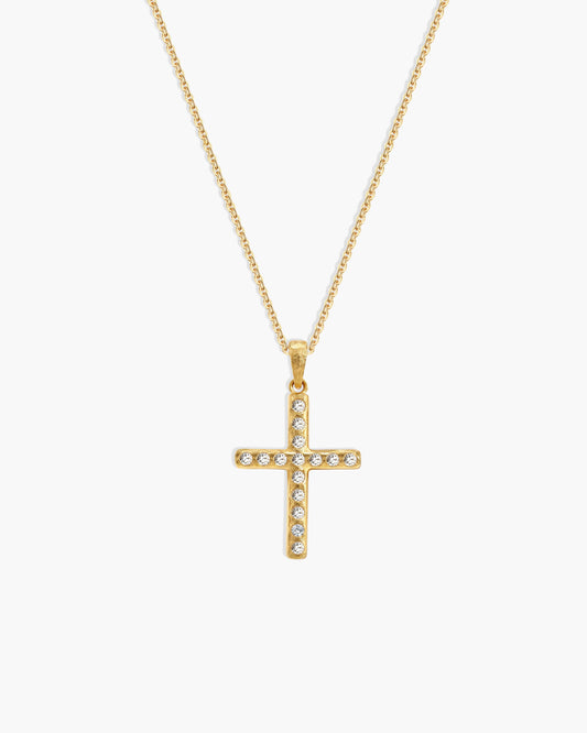 Pavé Cross Necklace