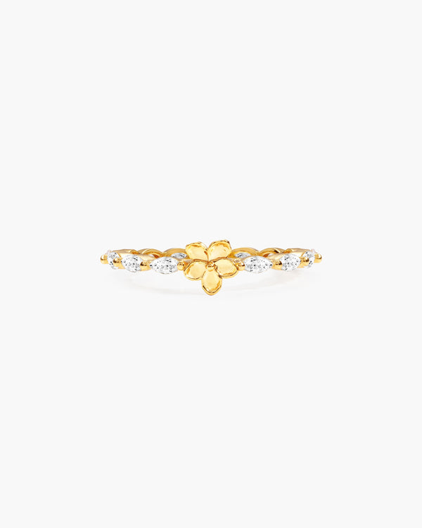 Elise Flora Marquise Ring