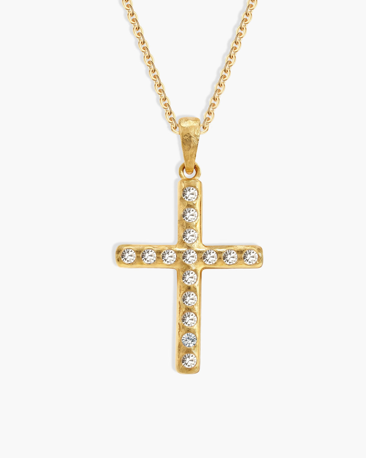 Pavé Cross Necklace