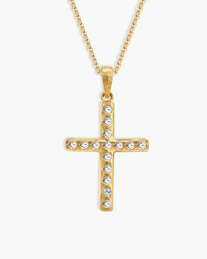 Pavé Cross Necklace