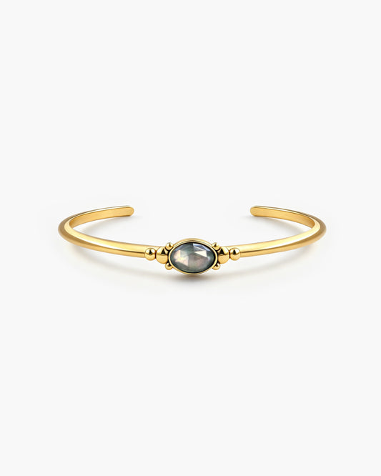 Lia Black Mother of Pearl Bangle