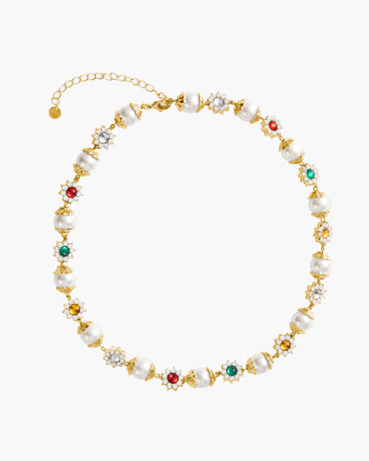 Daisy Pearl Necklace