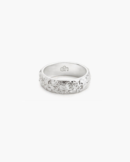 Serenade of Orchid Toe Ring in Silver