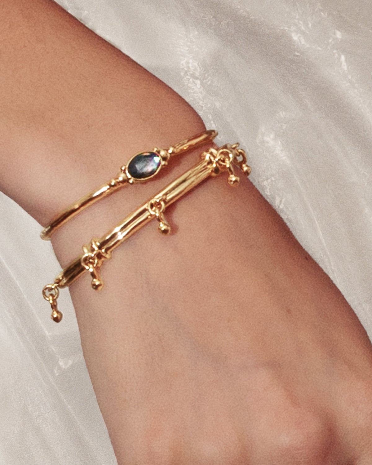 Souk Charm Bangle in Gold