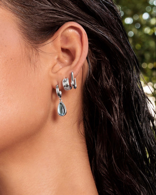 Waterdrop Earrings in Marine Blue