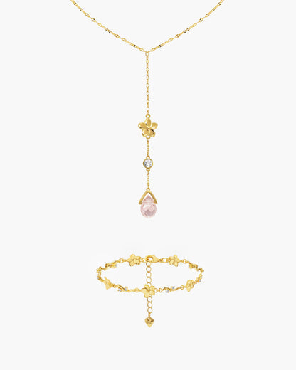 Petal Lariat Necklace