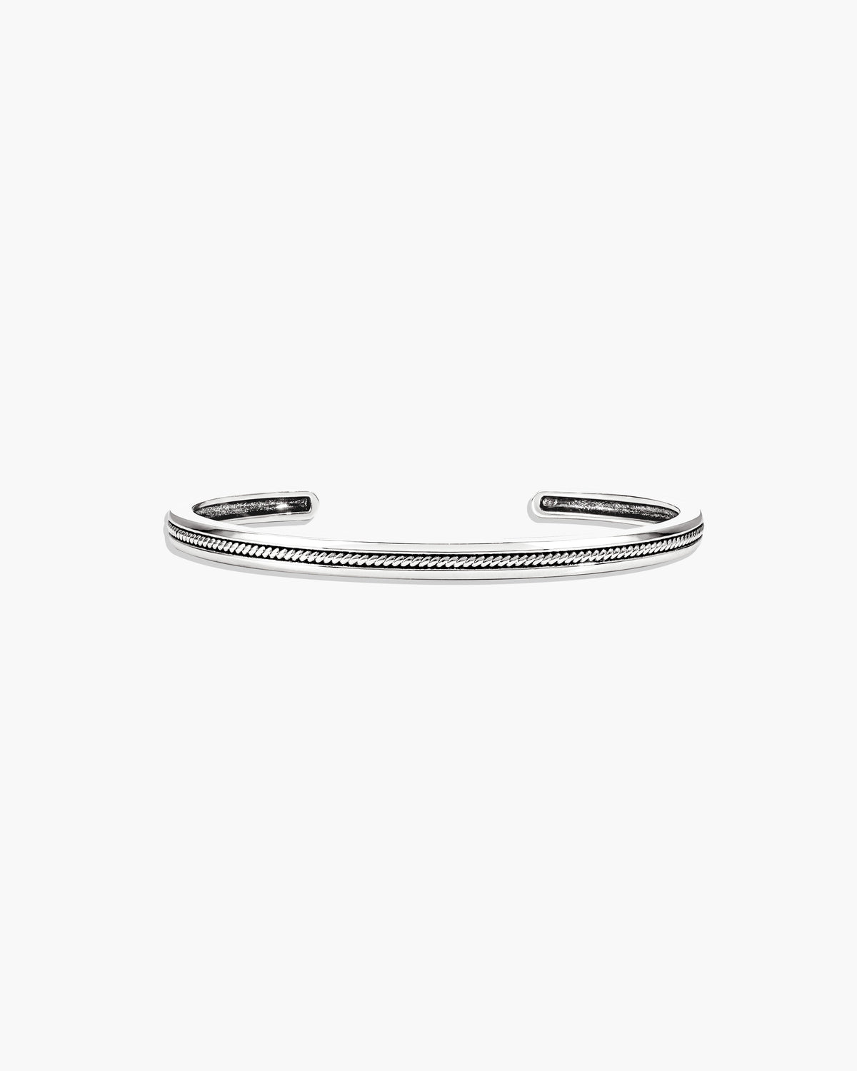 Orchid Stacking Bangle Set in Silver