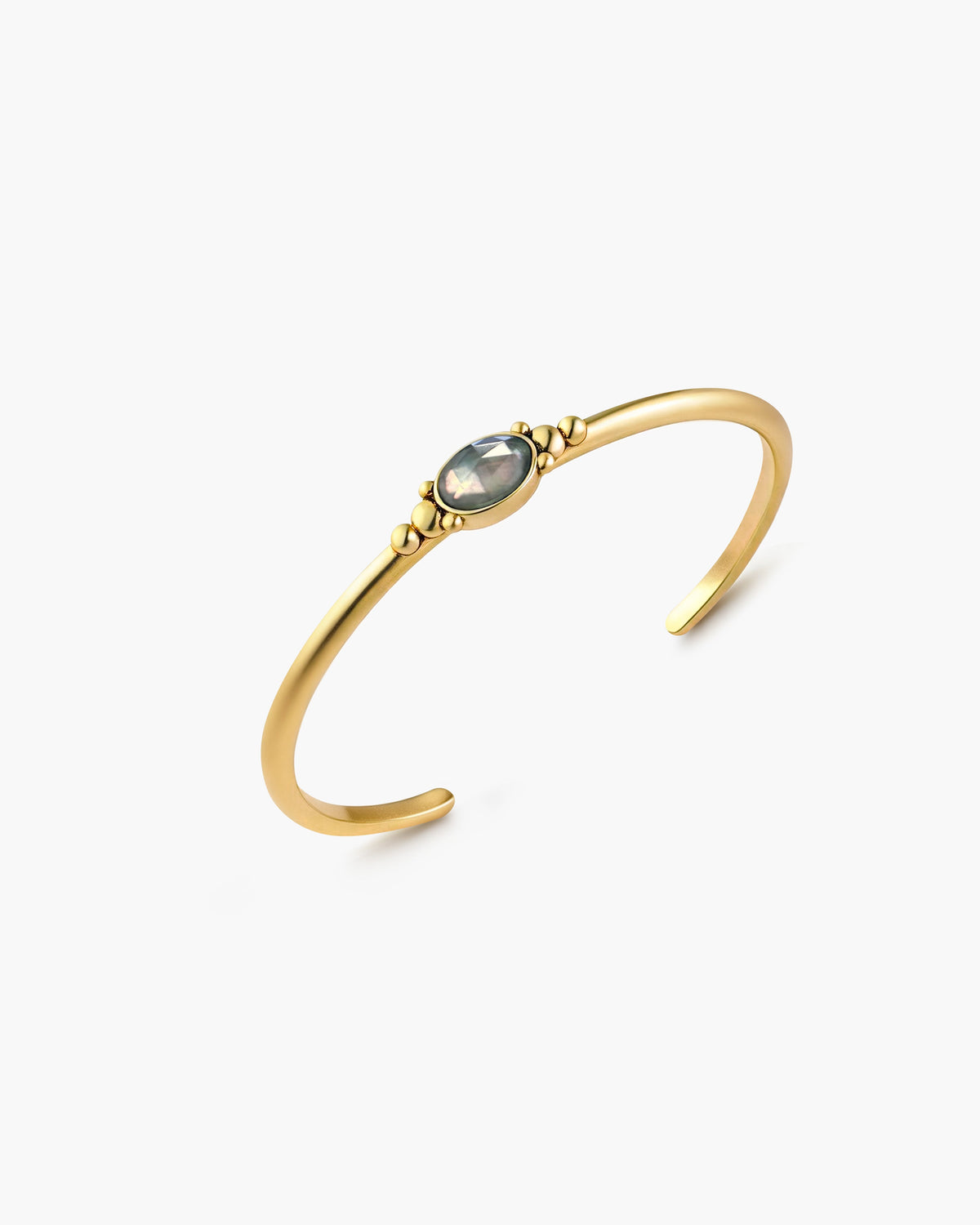 Lia Black Mother of Pearl Bangle