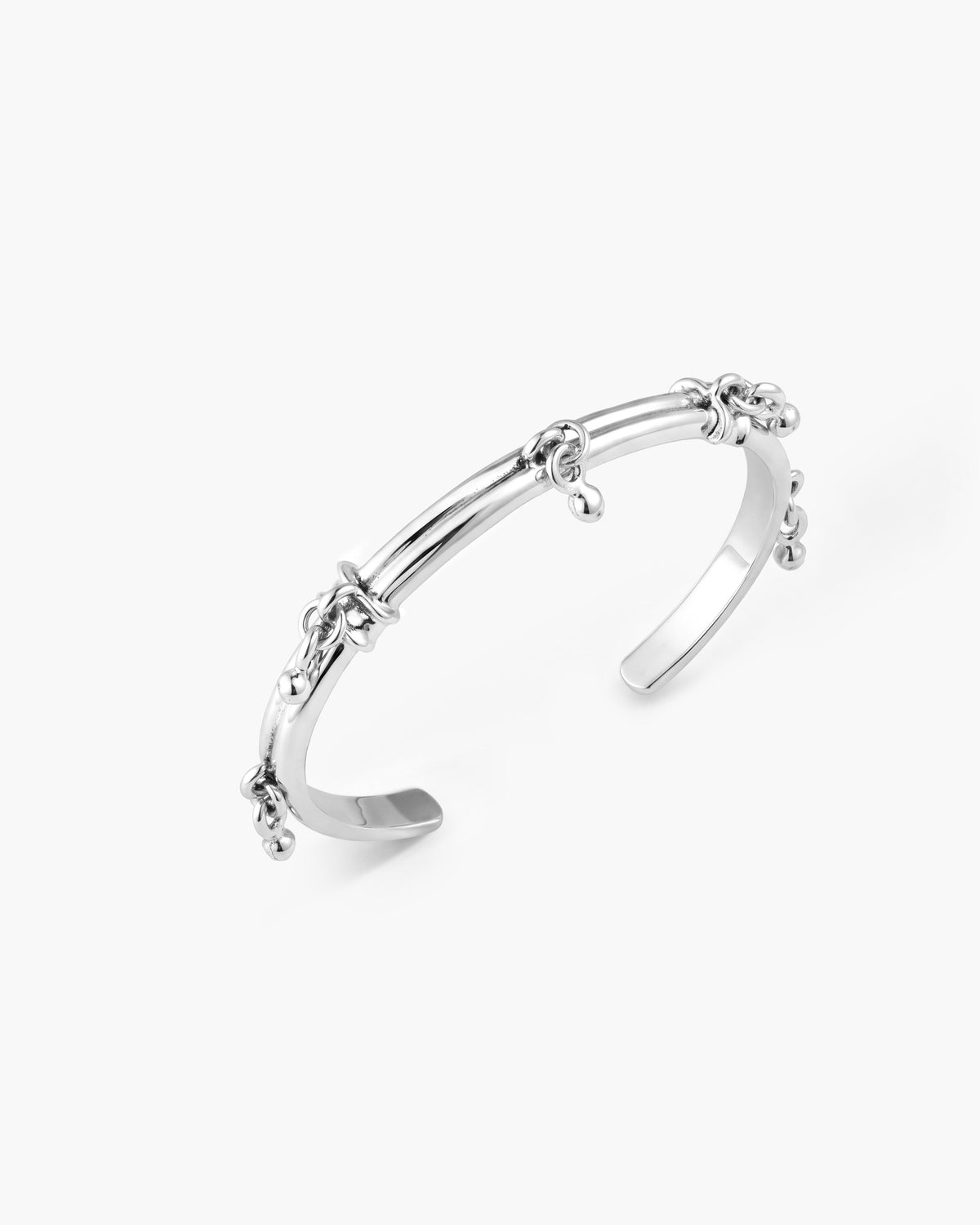 Souk Charm Bangle in Silver