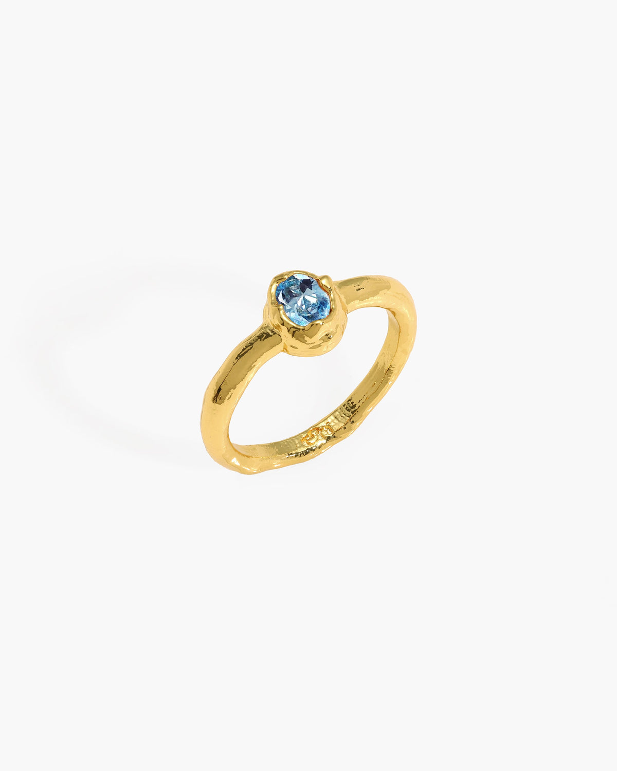 Birthstone Ring in Gold - March