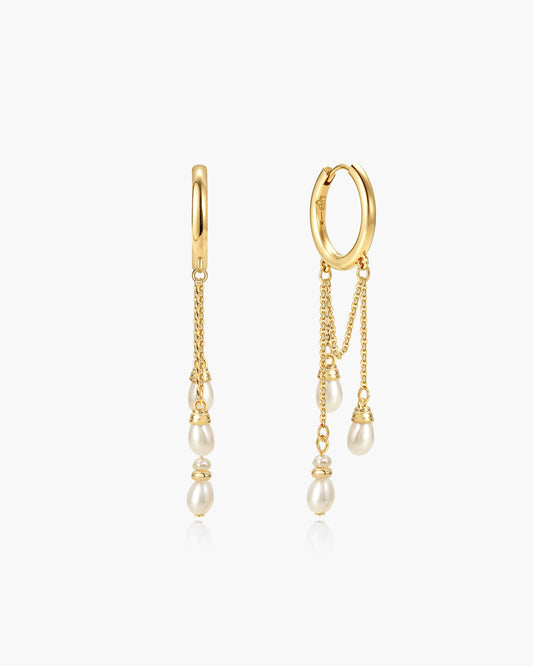 Selene Freshwater Pearl Drop Earrings