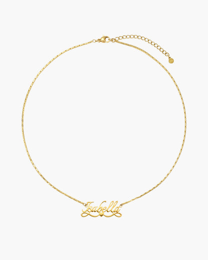 Personalized Name Necklace, Angel Wings