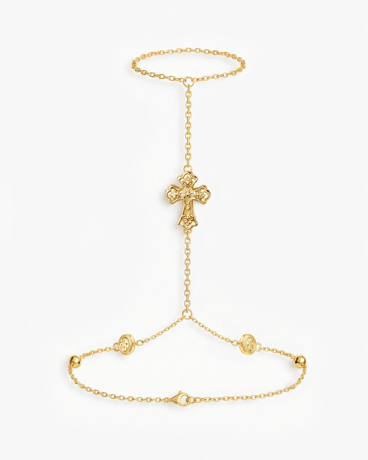 Relic Cross Charm Hand Chain