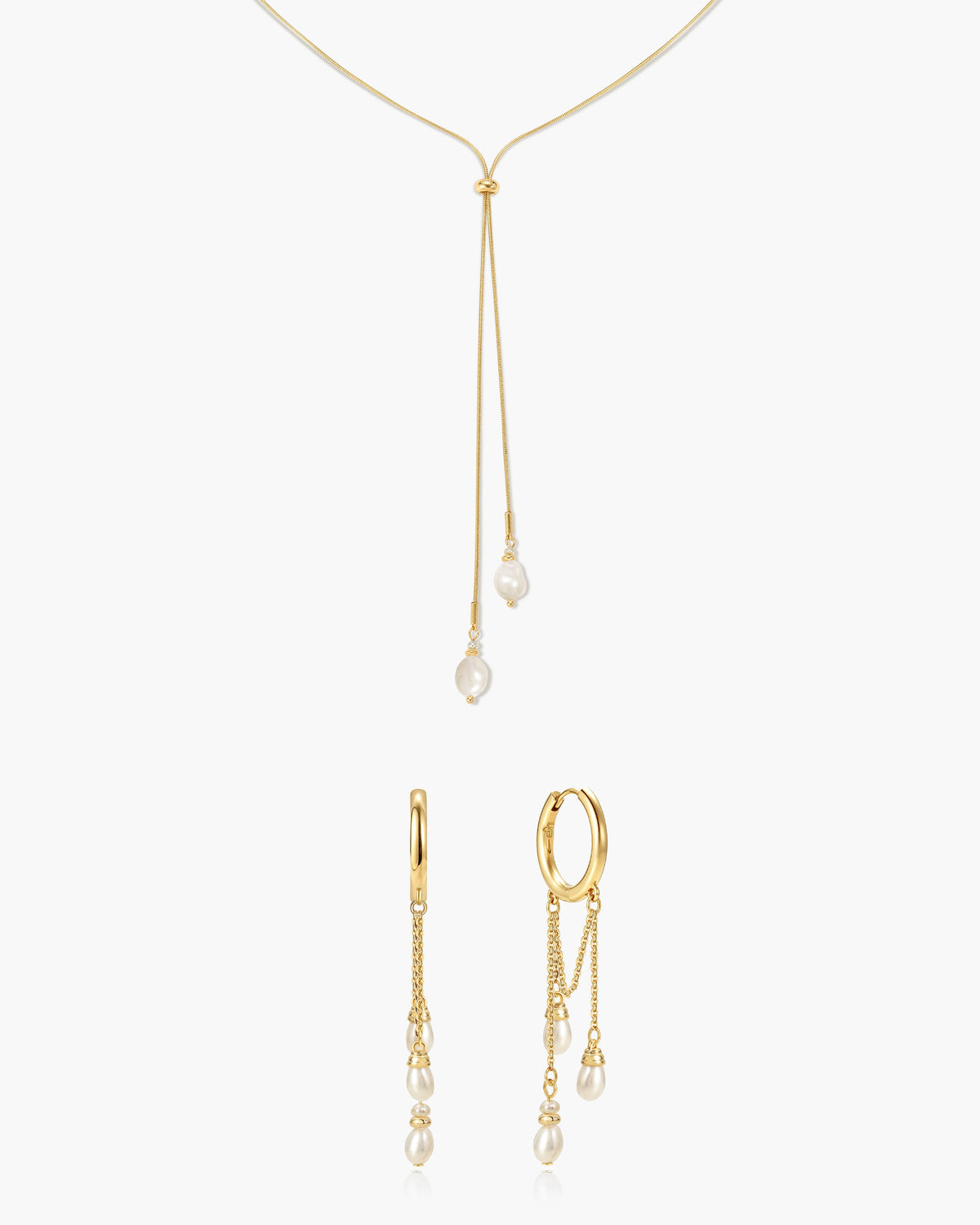 Selene Freshwater Pearl Drop Earrings