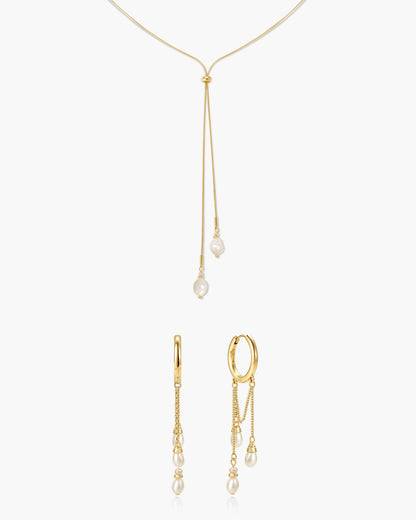 Selene Freshwater Pearl Drop Earrings