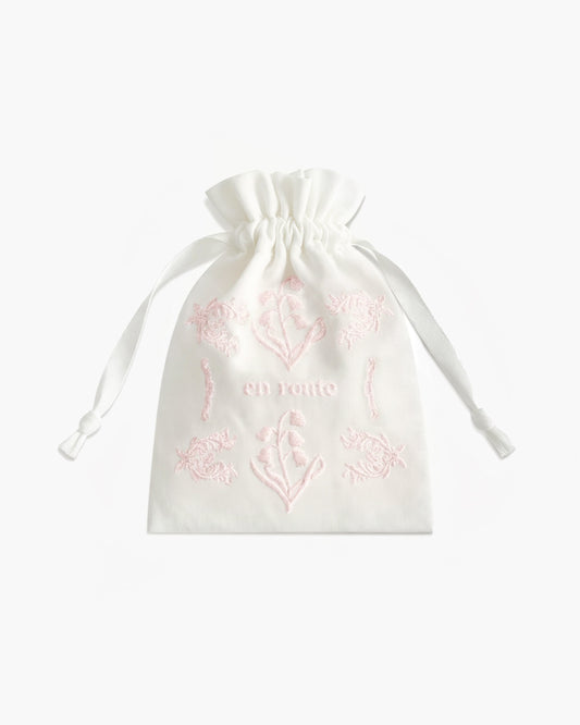 Lily of the Valley Jewelry Pouch - Pink