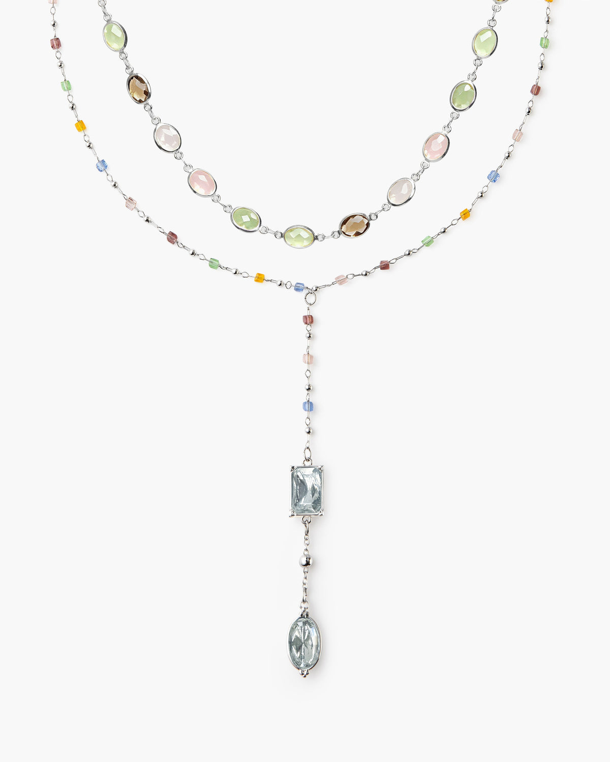 The Celestial Romance Necklace Set in Silver
