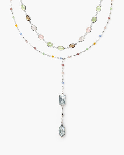 The Celestial Romance Necklace Set in Silver