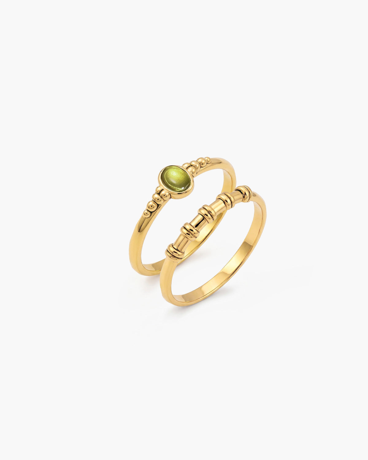 Peridot Ring Set in Gold