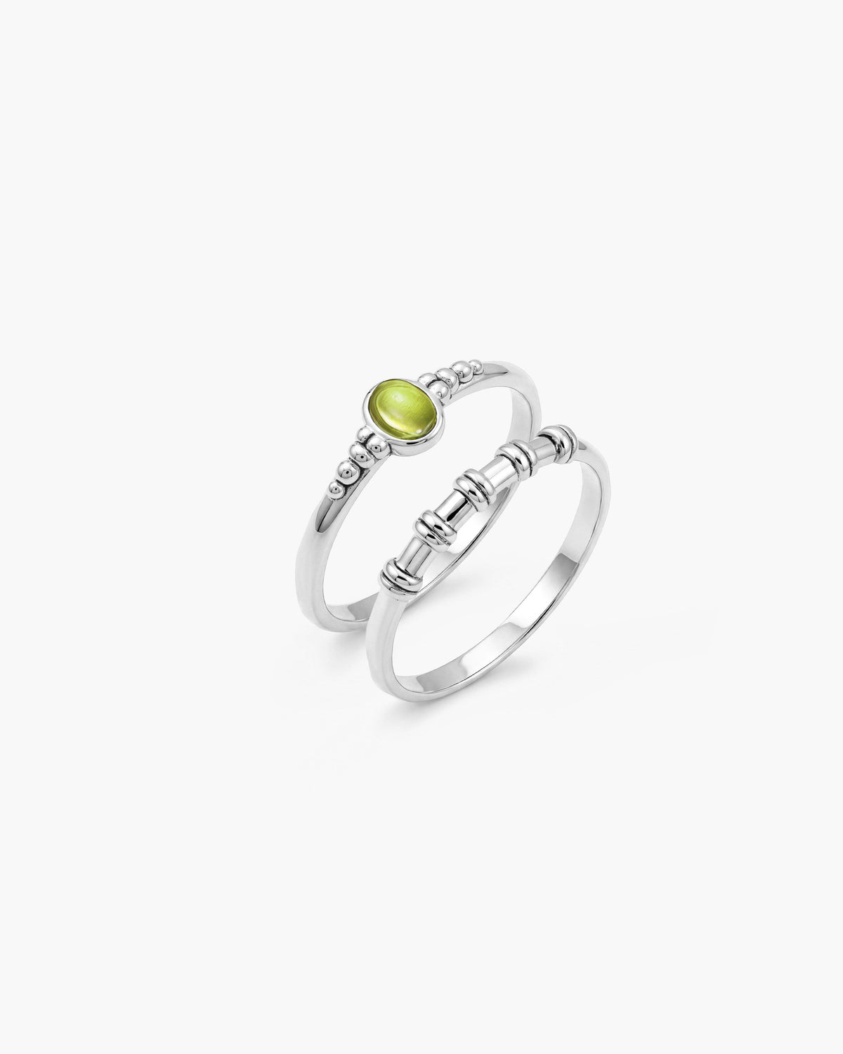 Peridot Ring Set in Silver