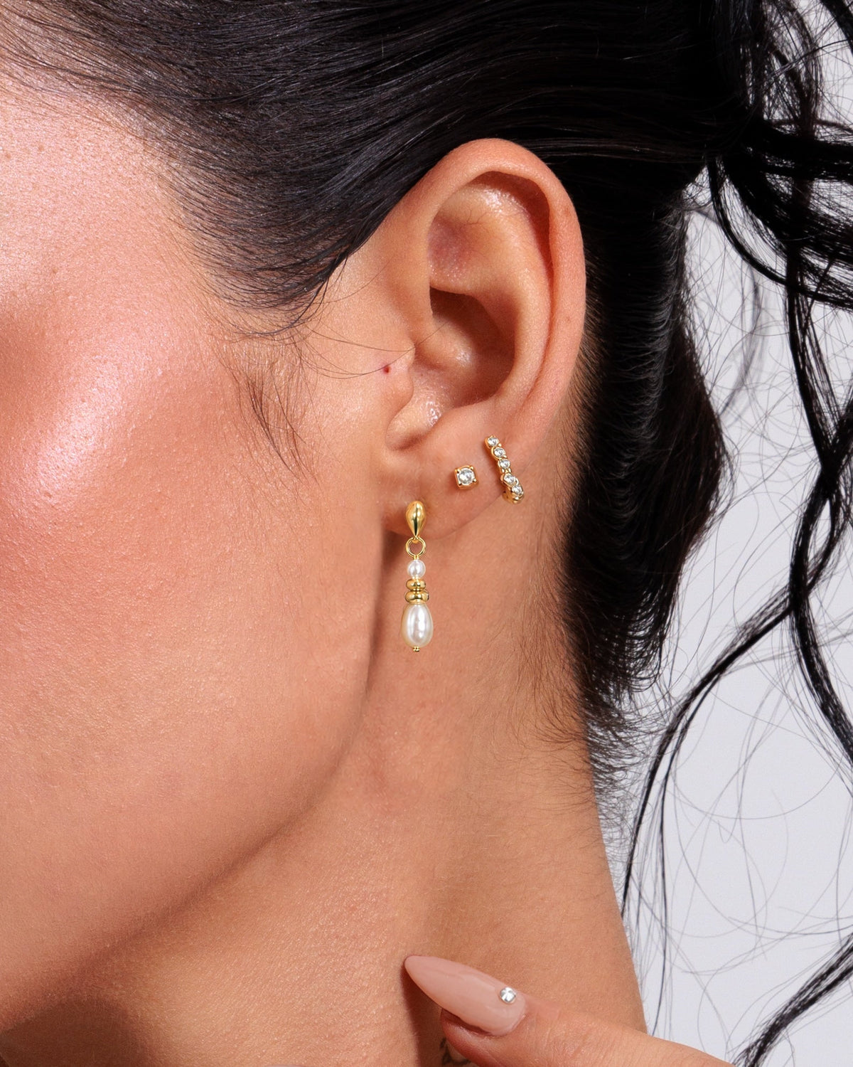 Selene Petite Freshwater Pearl Earrings