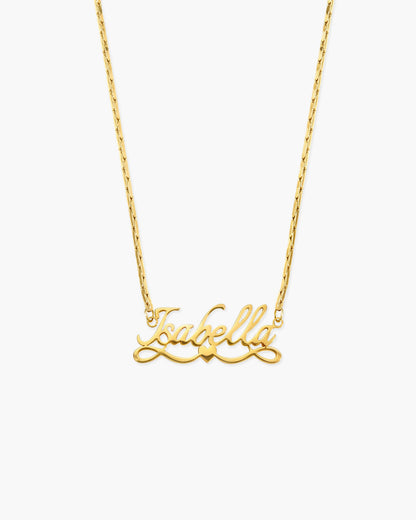 Personalized Name Necklace, Angel Wings