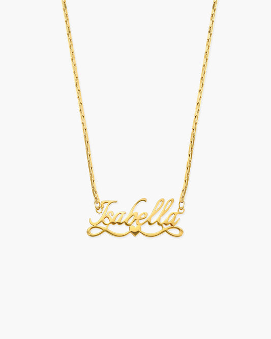 Personalized Name Necklace, Angel Wings