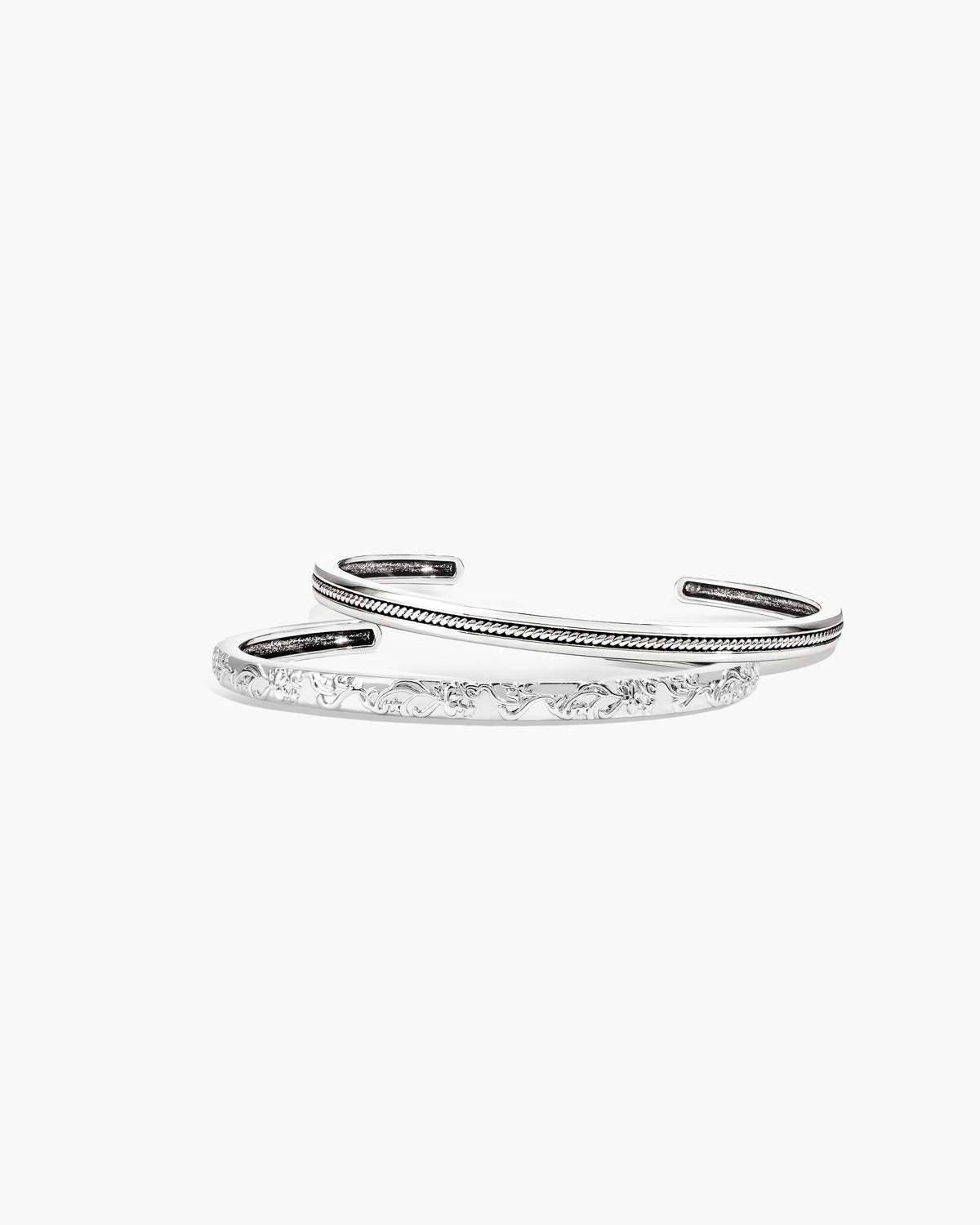 Orchid Stacking Bangle Set in Gold