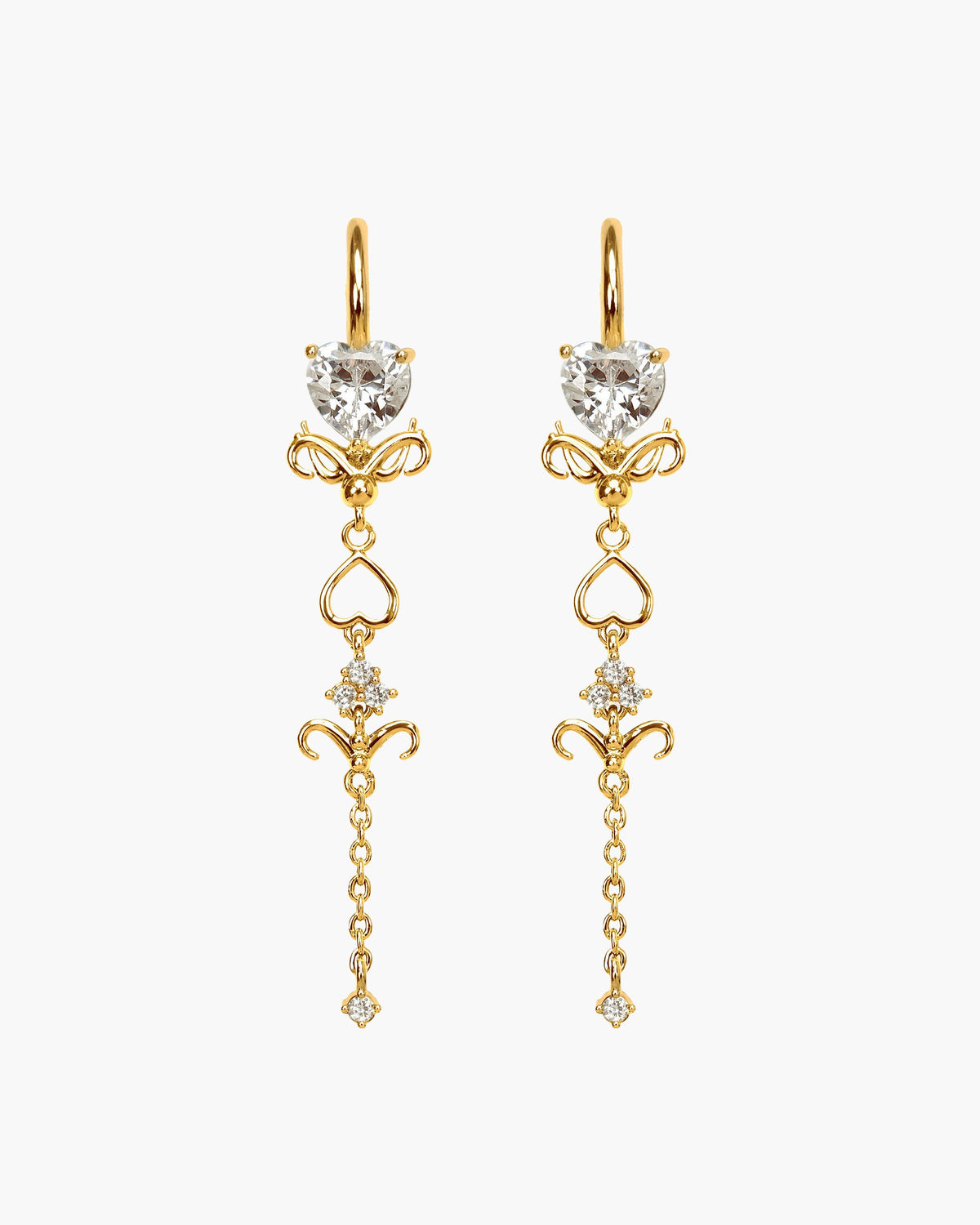 Gold Dripping Earrings