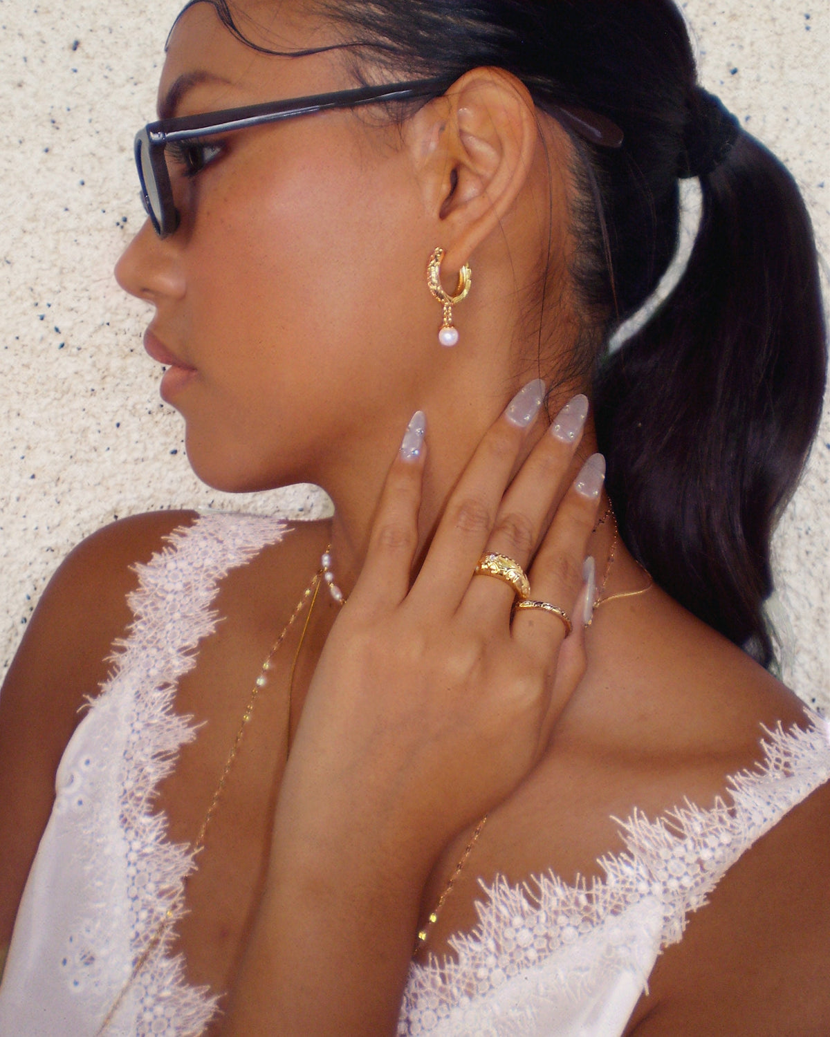 Wild Lily Dome Ring in Gold