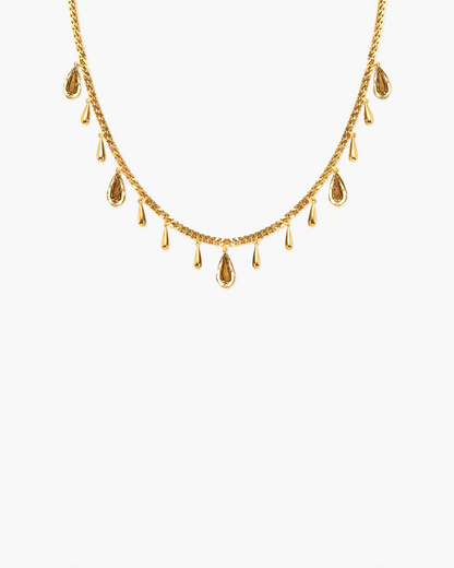 Second Skin Detachable Layered Snake Coin Necklace