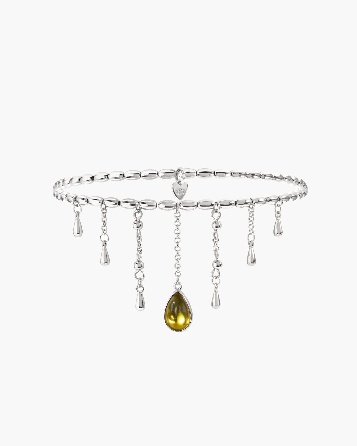 Waterdrop Anklet in Silver