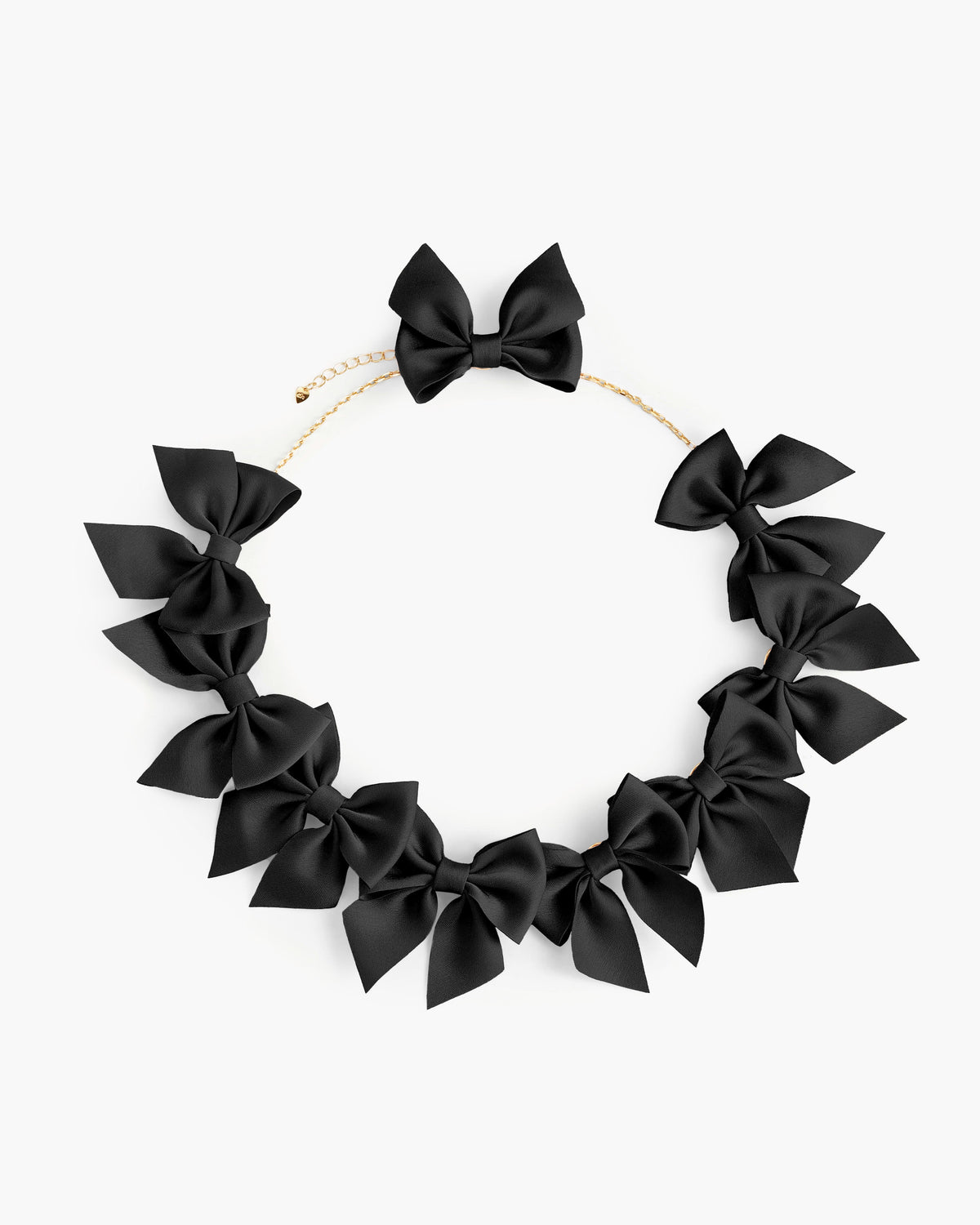 Black Bow Necklace