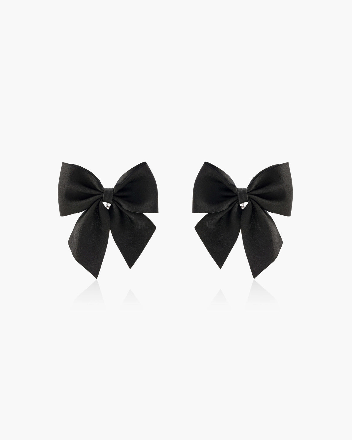 Black Bow Earrings