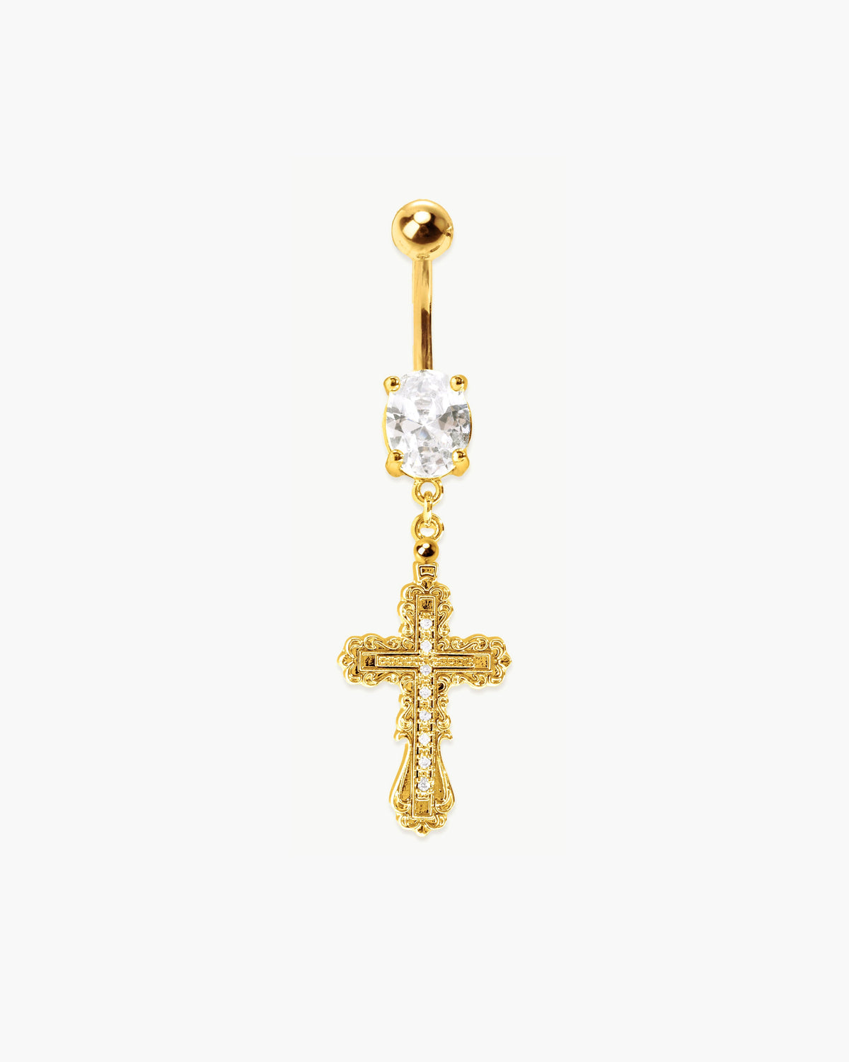Everette Cross Belly Ring