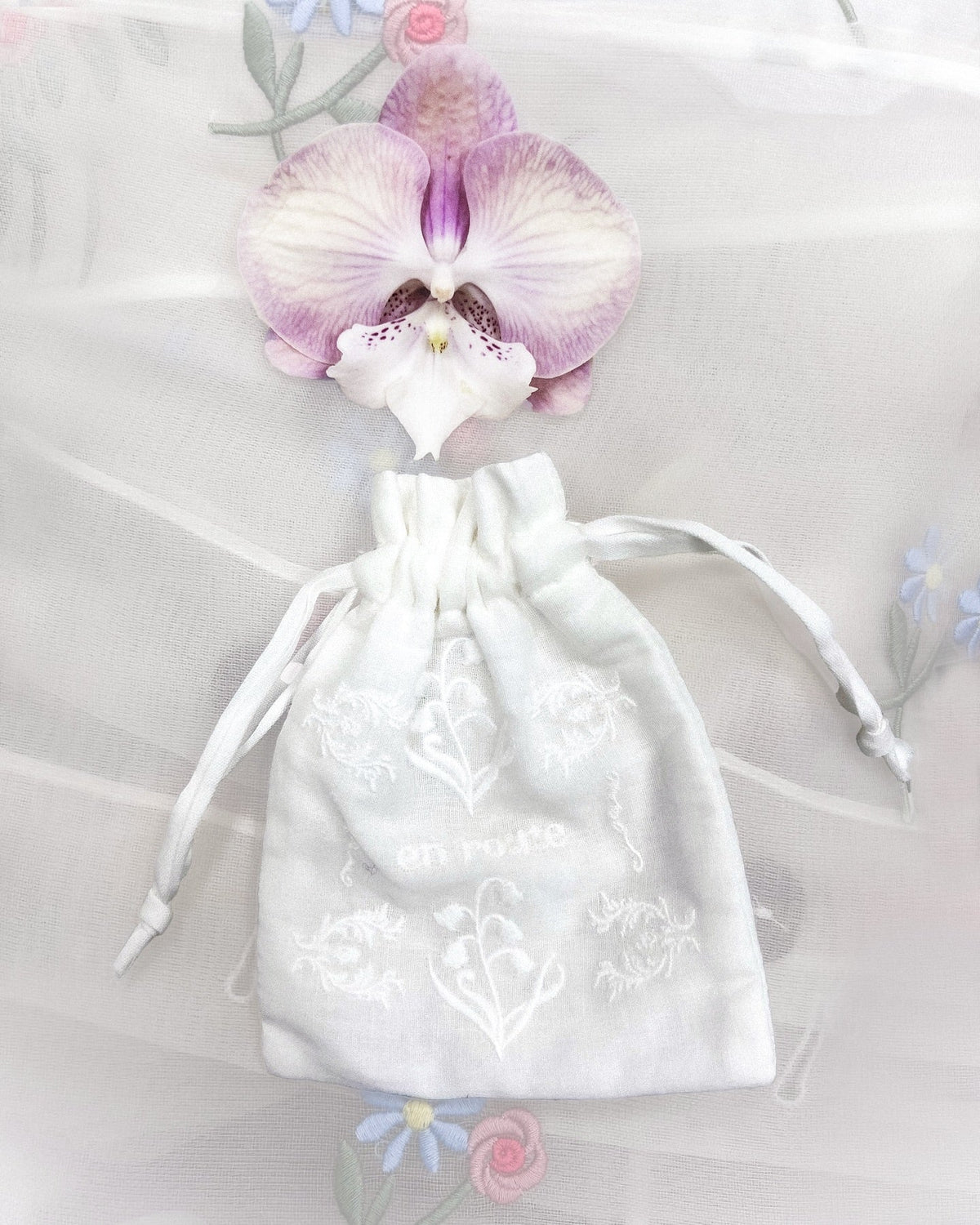 Lily of the Valley Jewelry Pouch