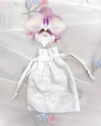 Lily of the Valley Jewelry Pouch