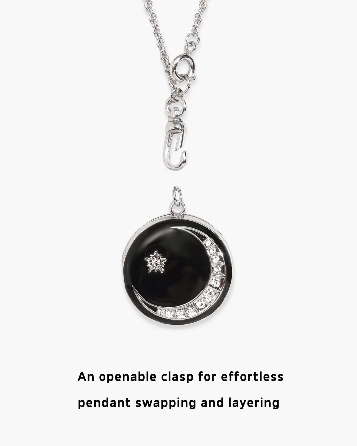 Zeldas Star Openable Locket Clasp Chain Necklace