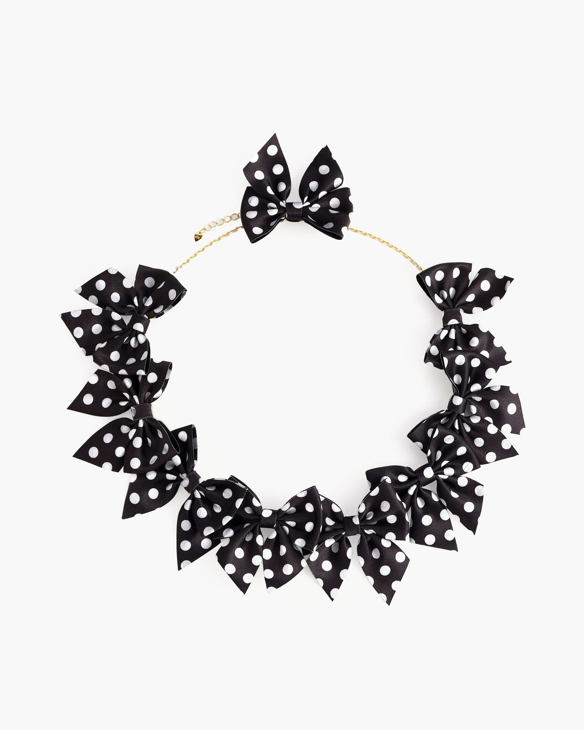 Polka Dot Bow Necklace