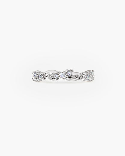 Moonlit Ivy Ring