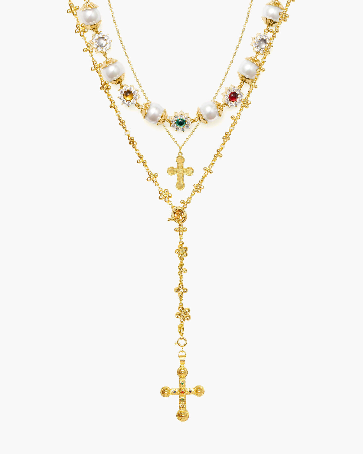 Daisy Molecule Chain in Silver